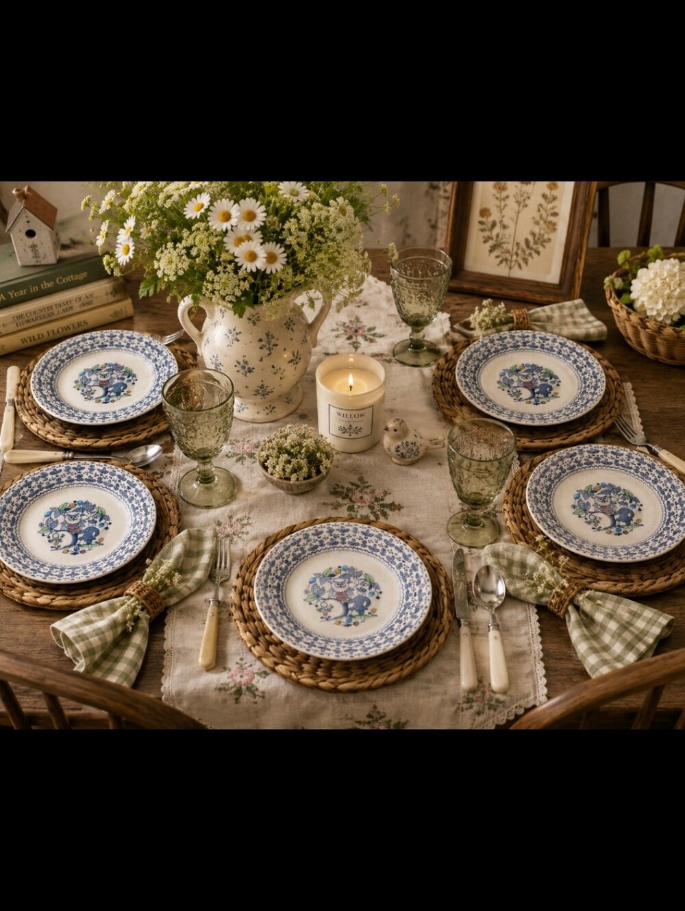 Sugar & Spice Owl Plates Set of 7 | 6” Vintage Folk Art Dessert Plates